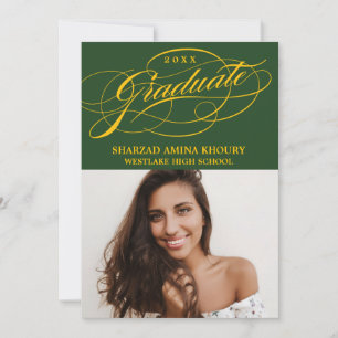 INVITATION CARTON D'INVITATION DE GRADUATION 2 ÉLÉGANT ET STY