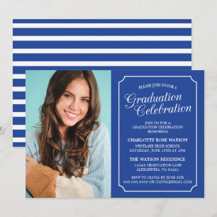 INVITATION CARTON D'INVITATION DE GRADUATION ÉLÉGANT CHIC ET