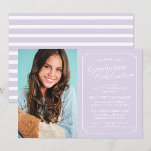INVITATION CARTON D'INVITATION DE GRADUATION ÉLÉGANT CHIC ET 