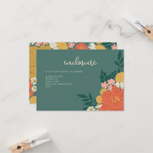 Invitation Carton d'invitation de la douche de mariée Bouquet