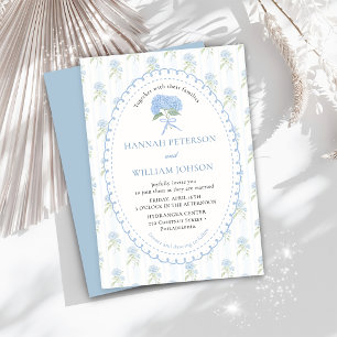Invitation Carton d'invitation de mariage à la fleur d'horten