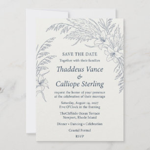 Invitation Carton d'invitation de mariage à l'aquarelle avec 