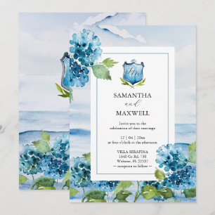 Invitation Carton d'invitation de mariage à l'aquarelle Hydra