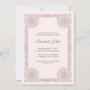 Invitation Carton d'invitation de mariage au napperon dentell
