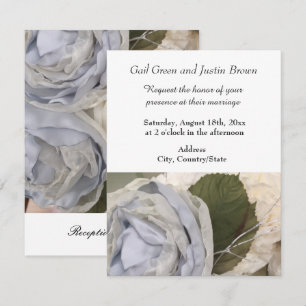 Invitation Carton d'invitation de mariage aux pivoines