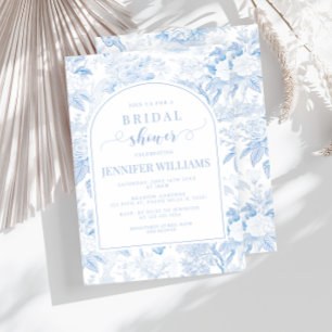 Invitation Carton d'invitation de mariage bleu blanc en chino