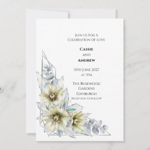 Invitation Carton d'invitation de mariage botanique à l'Hellé