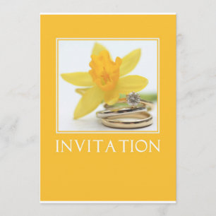 Invitation Carton d'invitation de mariage de printemps avec j