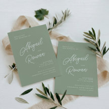 Carton d'invitation de mariage élégant et minimali