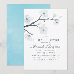 Invitation Carton d'invitation de mariage Fleurs de cerisier