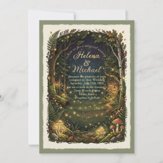 Invitation Carton d'invitation de mariage Papillon de nuit Fo