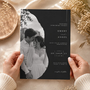Invitation Carton d'invitation de mariage photo éditorial noi