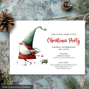 Invitation Carton d'invitation de Noël minimaliste au Père No