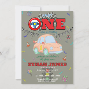 Invitation Carton d'invitation de premier anniversaire de voi