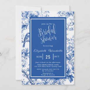 Invitation Carton d'invitation de shower de mariage à motifs