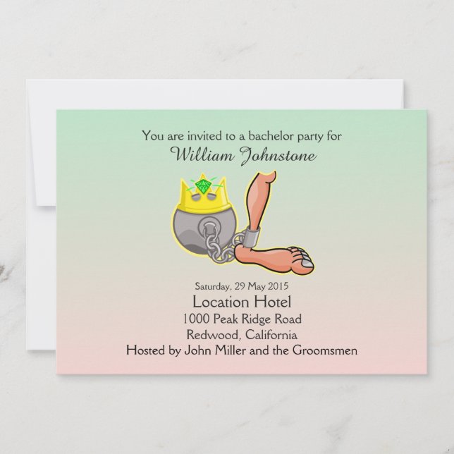 Invitation Carton d'invitation drôle de soirée d'enterrement  (Devant)