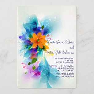 Invitation Carton d'invitation "Éclaboussure de couleur"