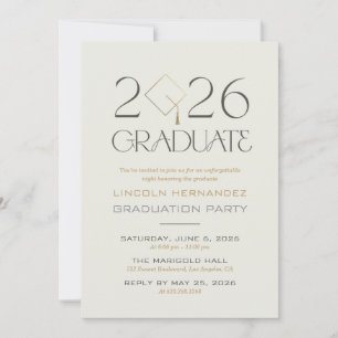 Invitation Carton d'invitation élégant pour la soirée de remi