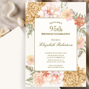 Invitation Carton d'invitation floral aux couleurs d'automne 