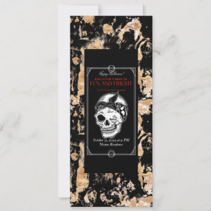 Invitation Carton d'invitation Halloween vintage - Bal costum
