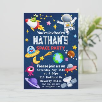 Invitation Carton d'invitation modifiable pour une fête dans 