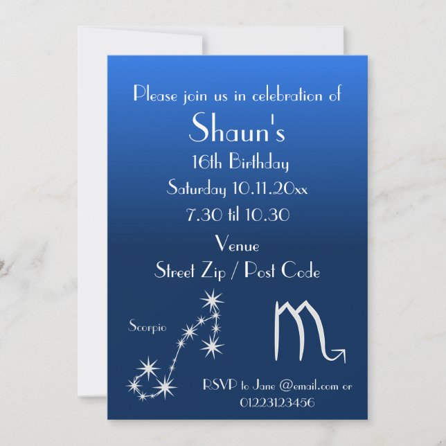 Invitation Carton d'invitation personnalisé pour une fête sur (Devant)