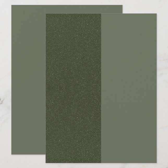 Invitation Carton d'invitation personnalisé Split Moss Green (Devant / Derrière)