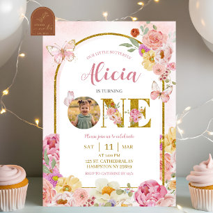 Invitation Carton d'invitation pour 1er anniversaire avec pap