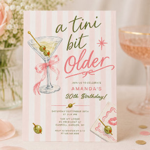 Invitation Carton d'invitation pour 30e anniversaire Un peu p