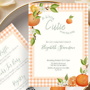 Invitation Carton d'invitation pour Baby Shower "Bébé Mignon"