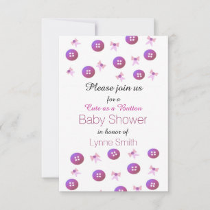 Invitation Carton d'invitation pour Baby Shower Mignon comme