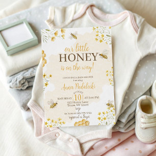 Invitation Carton d'invitation pour Baby Shower Our Little Ho