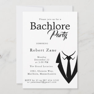 Invitation Carton d'invitation pour enterrement de vie de gar