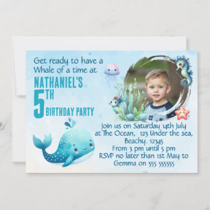 Invitation Carton d'invitation pour la 5ème fête d'anniversai