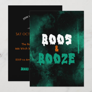 Invitation Carton d'invitation pour la fête d'Halloween pour 