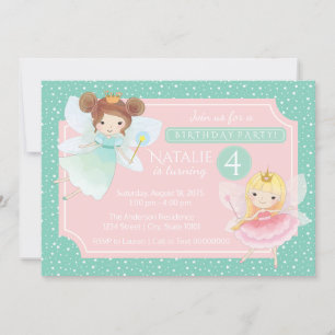 Invitation Carton d'invitation pour l'anniversaire de la prin