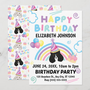 Invitation Carton d'invitation pour l'anniversaire de Parti l
