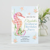 Carton d'invitation pour l'anniversaire d'un hippo