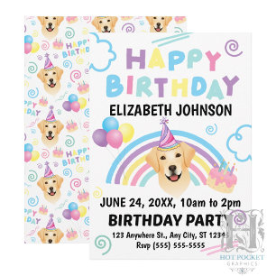 Invitation Carton d'invitation pour l'anniversaire d'un Labra