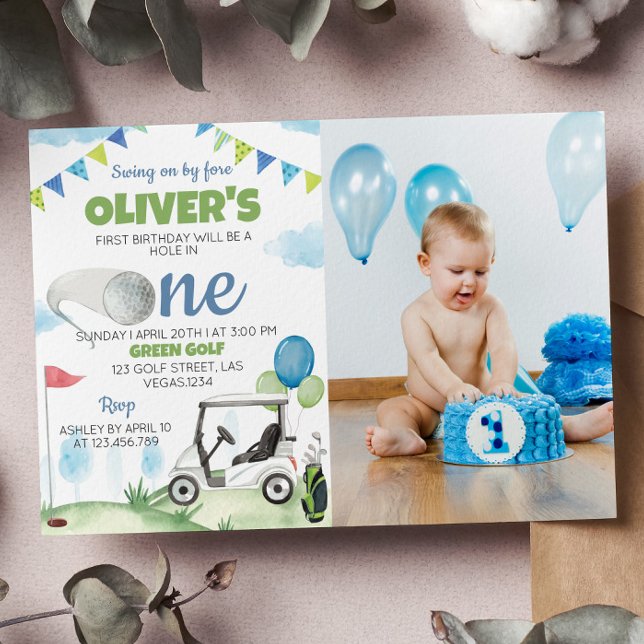 Invitation Carton d'invitation pour le 1er anniversaire de Ho (Créateur téléchargé)