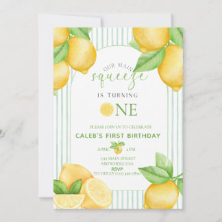 Invitation Carton d'invitation pour le 1er anniversaire de No