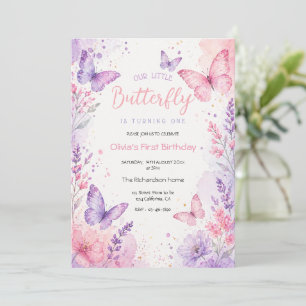 Invitation Carton d'invitation pour le 1er anniversaire de no
