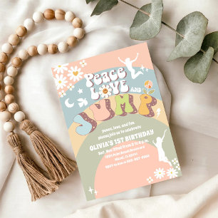 Invitation Carton d'invitation pour le 1er anniversaire Retro