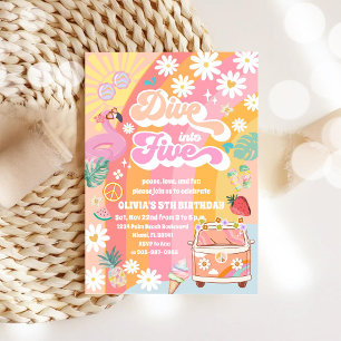 Invitation Carton d'invitation pour le 5ème anniversaire Rétr