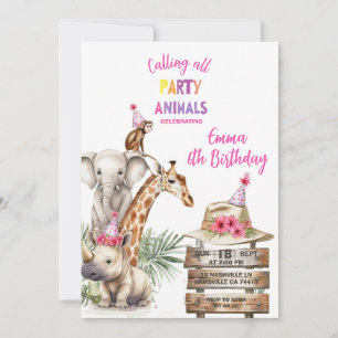 Invitation Carton d'invitation pour le 6ème anniversaire de P
