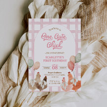 Carton d'invitation pour le premier anniversaire d