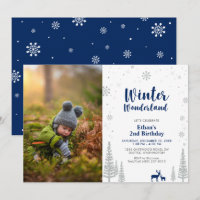 Carton d'invitation pour les 2 ans d'un petit garç
