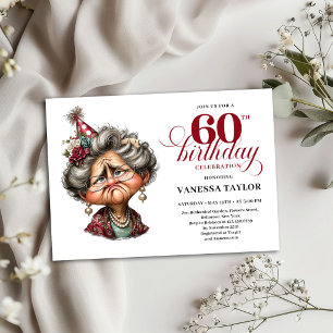 Invitation Carton d'invitation pour les 60 ans d'une vieille