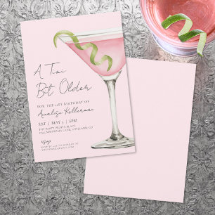 Invitation Carton d'invitation pour un anniversaire rose avec