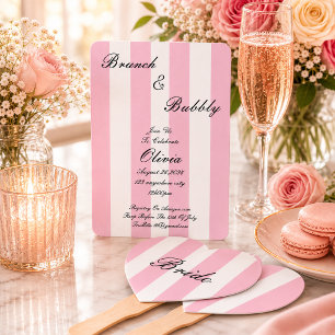INVITATION CARTON D'INVITATION POUR UN BRUNCH ET UNE FÊTE DE 